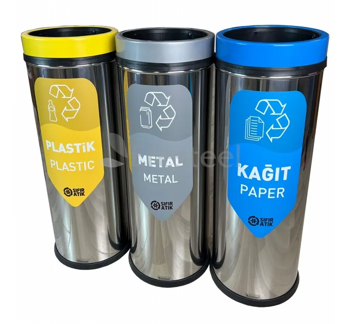 Kağıt plastik metal geri dönüşüm kutusu